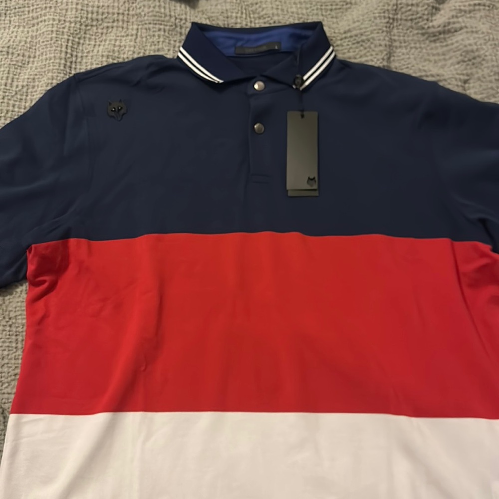 Greyson 3 color Polo. Size L